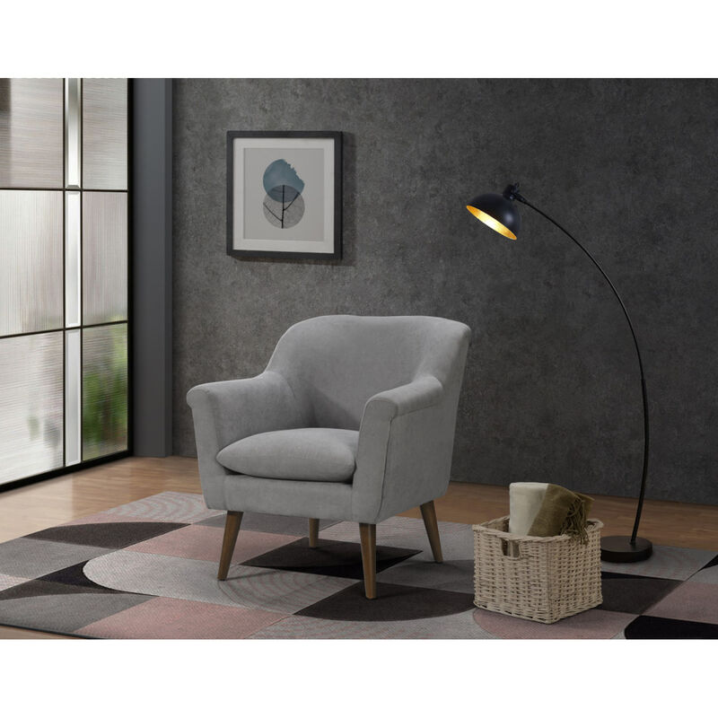 Streamdale Shelby Steel Woven Fabric Oversized Armchair image number 1