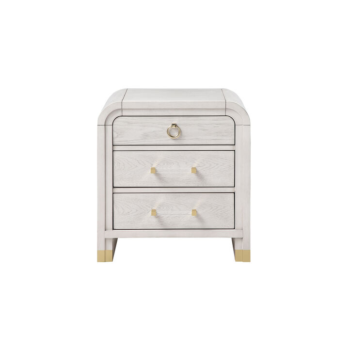 Malmo Oak Modern Wooden Nightstand
