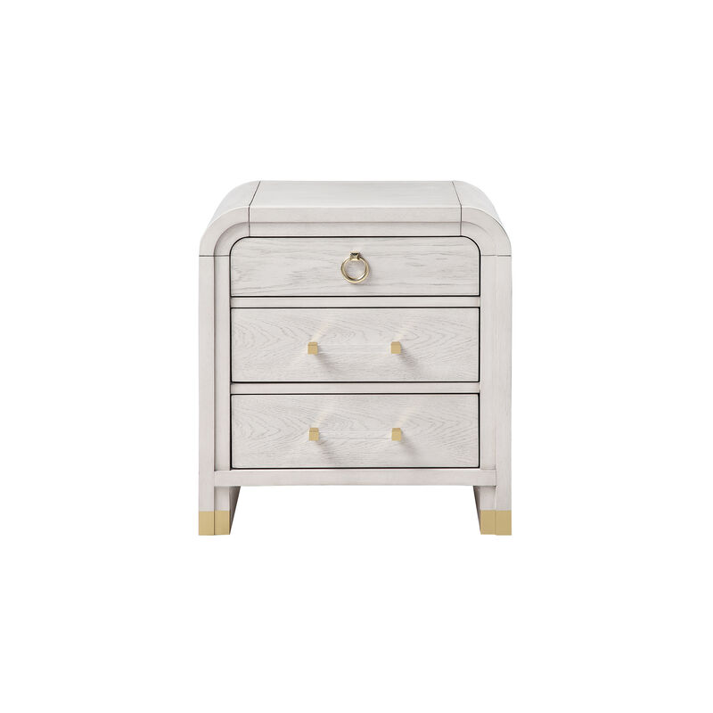Malmo Oak Modern Wooden Nightstand image number 0