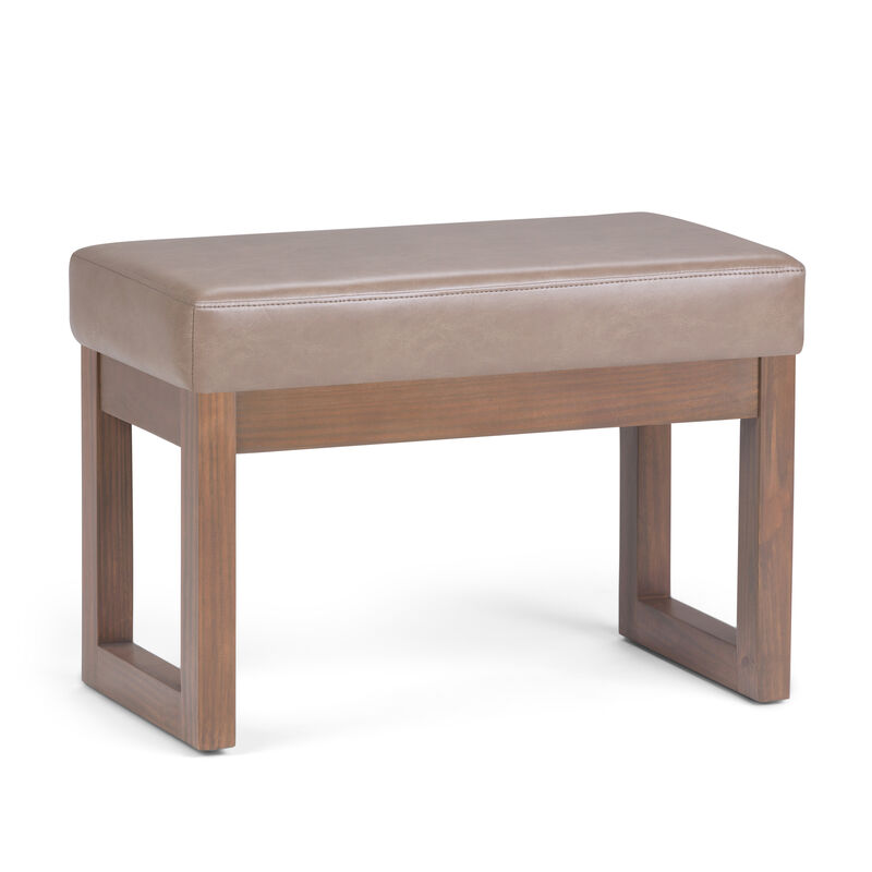 Simpli Home Milltown Footstool Small Ottoman Bench image number 0