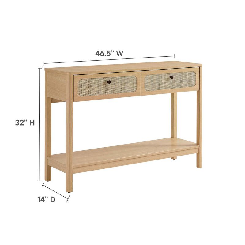 Chaucer Wood Entryway Console Table image number 2