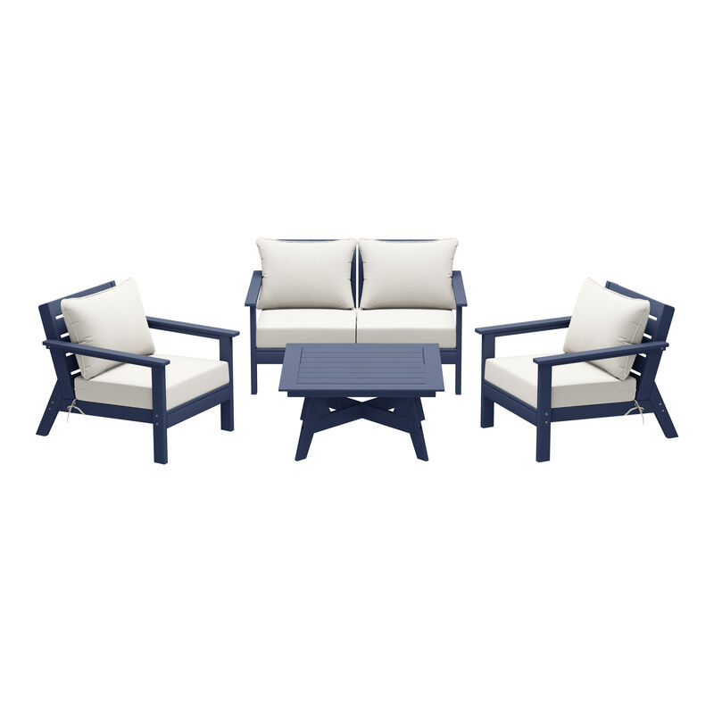 WestinTrends Outdoor 5-Piece Modular Sectional Patio Furniture Sofa Set image number 0