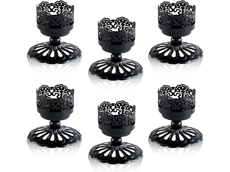 Candle Holders Set  Hight Elegant Iron Metal Candlesticks
