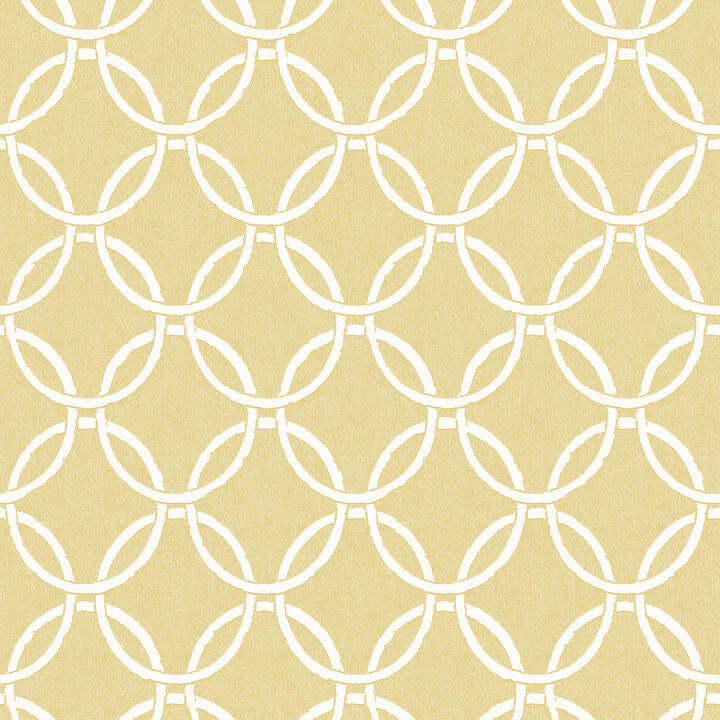 Quelala Yellow Ring Ogee Wallpaper (Set of 2)