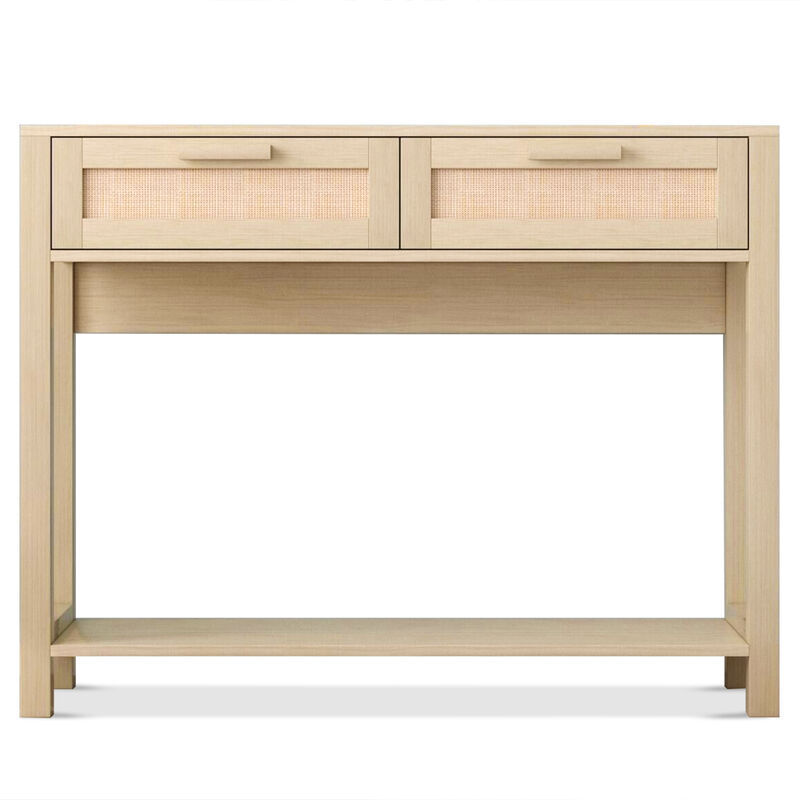 Console Table with 2 Drawers Stylish Entryway Table for Storage and Home Decor