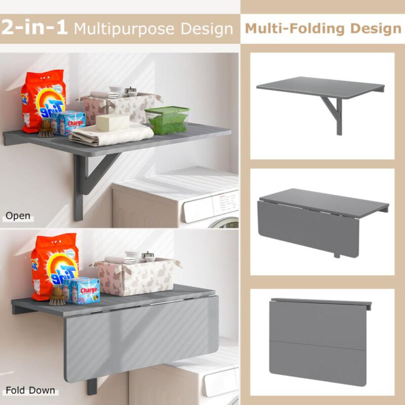 Hivvago Wall Mounted Folding Table for Small Spaces