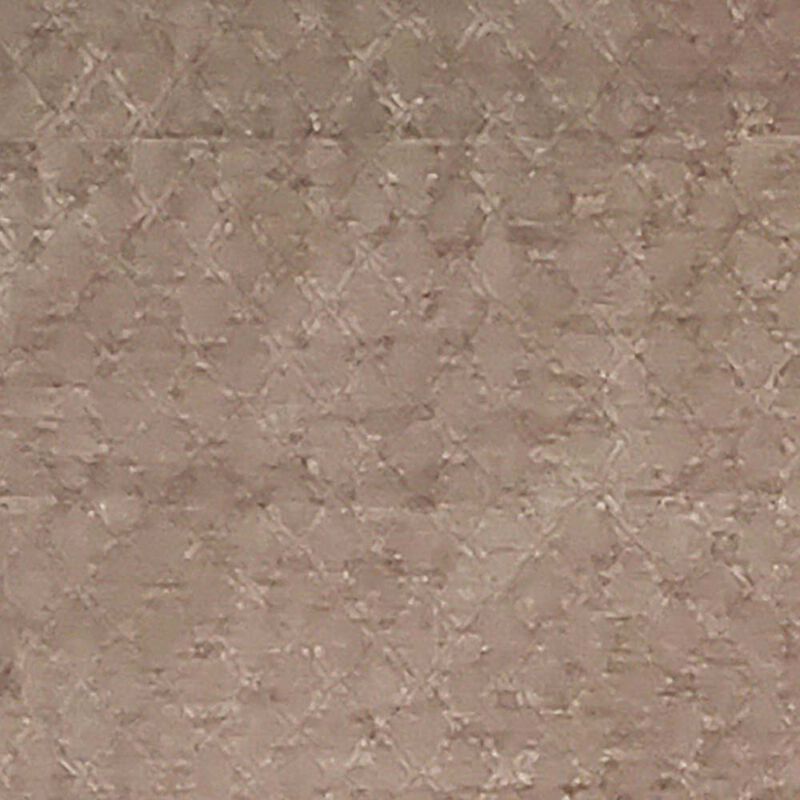 RLF HOME Ballard Chenille Fabric with Diamond Design Regal Stylish Truffle Window Valance 3" Rod Pocket 50" x 17"