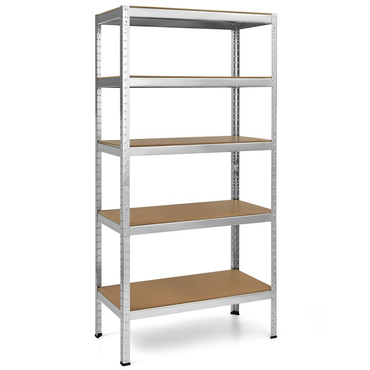 Heavy Duty 5-Tier Steel Storage Shelving Unit – Adjustable Garage & Warehouse Rack