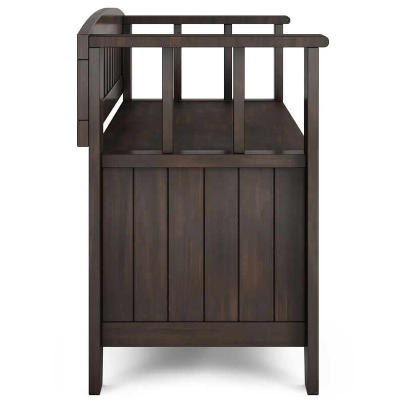 Simpli Home Acadian Small Entryway Storage Bench image number 5