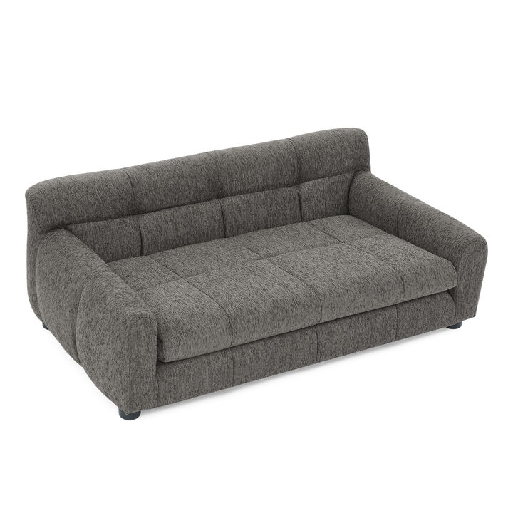 38 Inch Dog Sofa Soft Pet Furniture with High Back & Armrests for Small and Medium Dogs