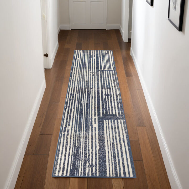 HomeRoots Striped Runner Rug