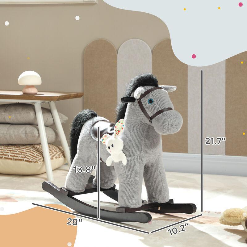 BreeBe Soft Plush Rocking Horse for Kids (2&ndash;5 Years) image number 2
