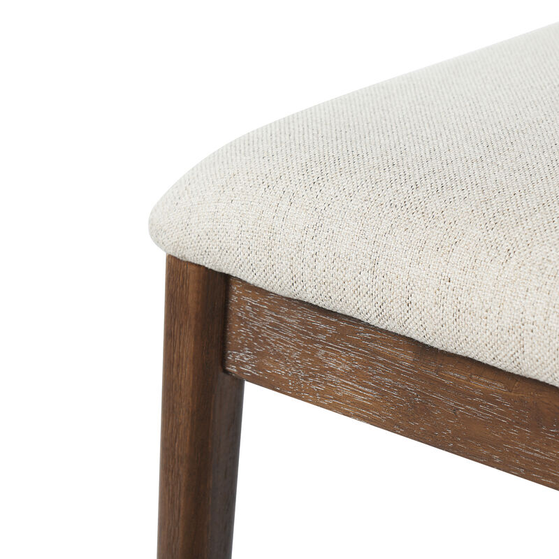 Christopher Knight Home Alexandra Farmhouse Rubberwood Upholstered Counter Stools with Curved Backrest (Set of 4) image number 7