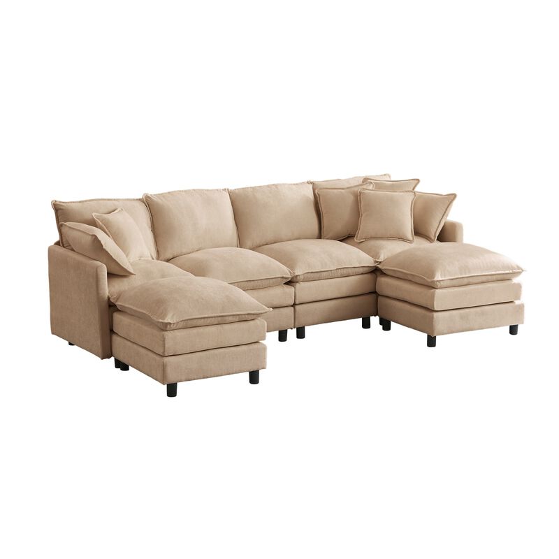 Cusppo Chenille Cloud Modular Sectional Sofa image number 0