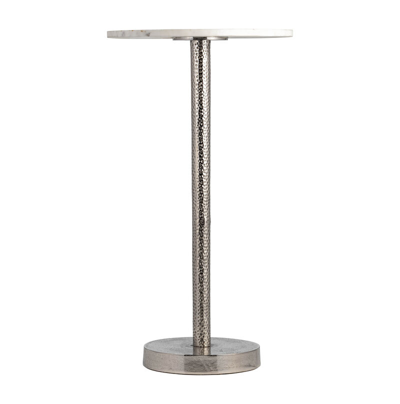 Silver Round Drink Table with Flat Base image number 0