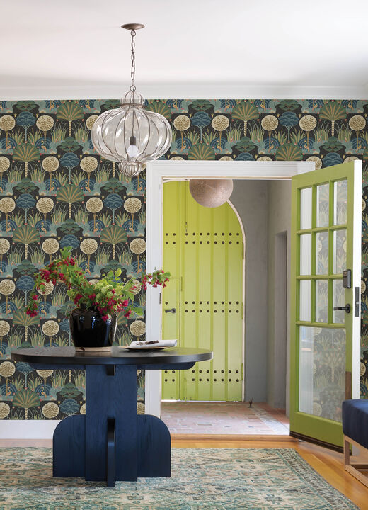 Mandeville Multicolor Tropical Paradise Wallpaper