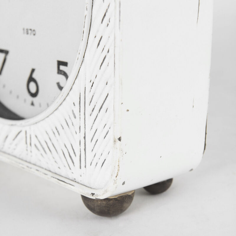 Karl White Table Clock image number 8