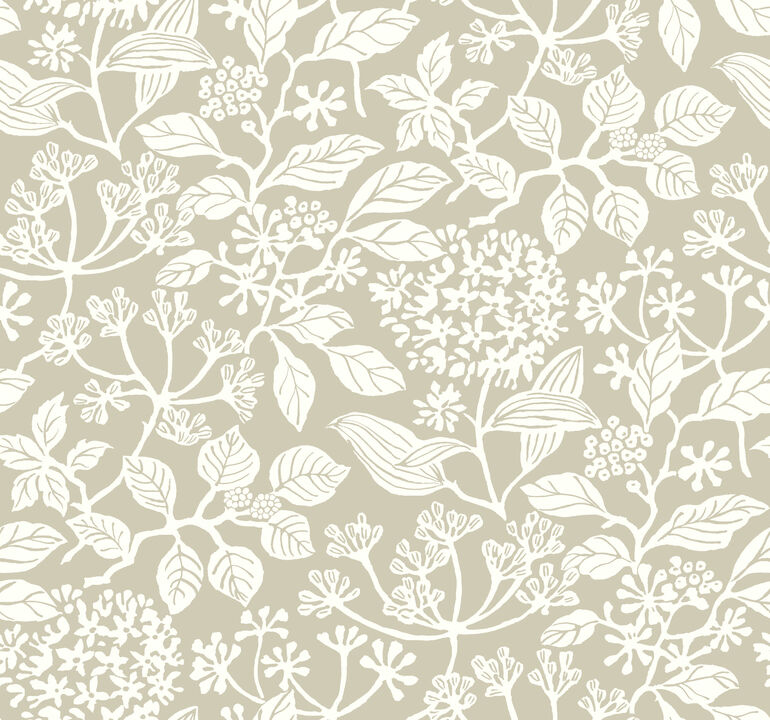 Rowen Taupe Botanical Wallpaper