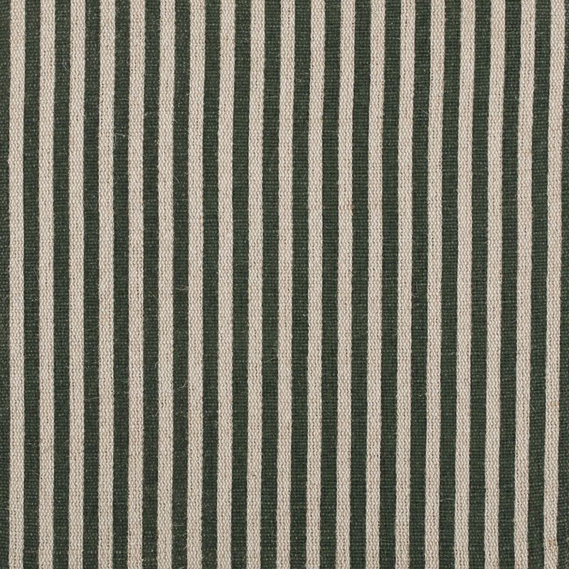 Byron Square Green Stripe Cotton Jute Ottoman image number 5