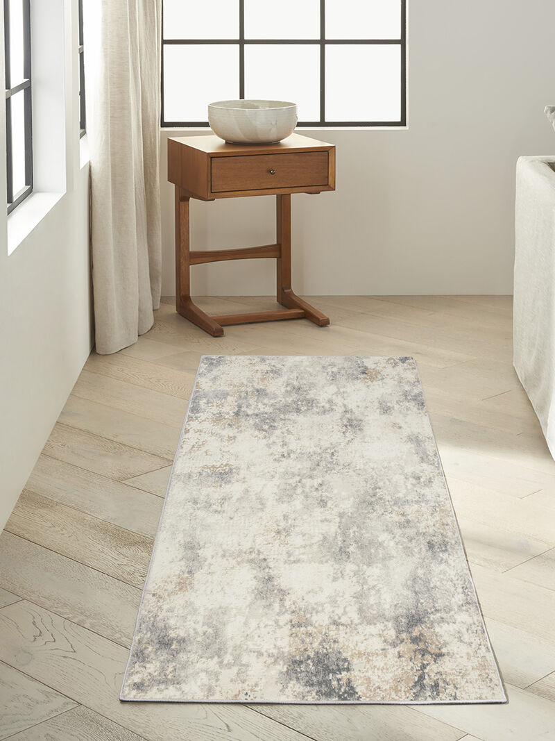 CK005 Enchanting ECH07 Ivory/Gray 2'3" x 7'3" Rug