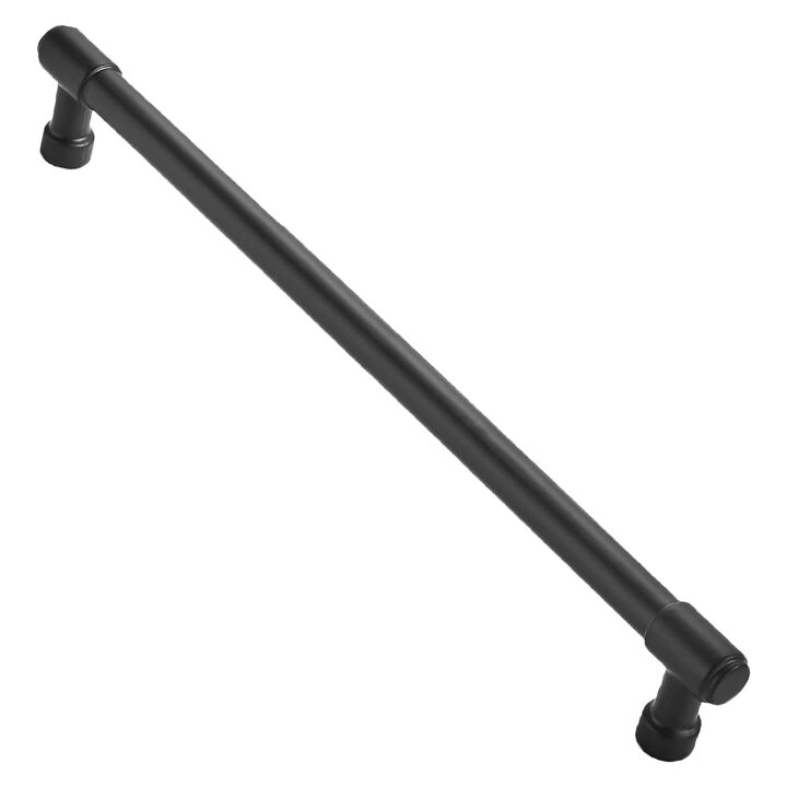 ZAUYX Solid Heavy Duty Jasper Pull Matte Black Appliance Pulls 18 Inch Cabinet Pulls Extra Long Kitchen Cabinet Handles Cabinet