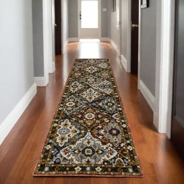 HomeRoots Medallion Area Rug