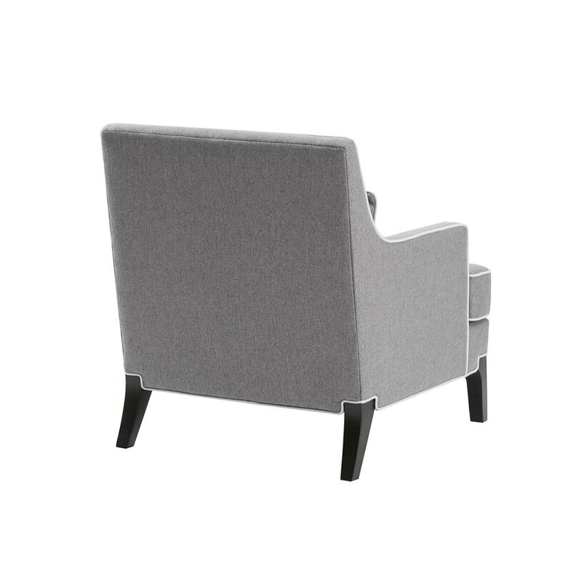 Belen Kox Harmony Grey Upholstered Arm Chair, Belen Kox