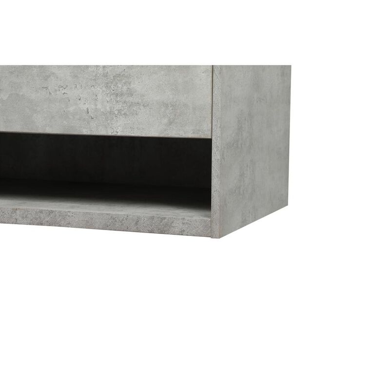Elegant Kitchen and Bath 36 inch Single bathroom vanity in concrete grey