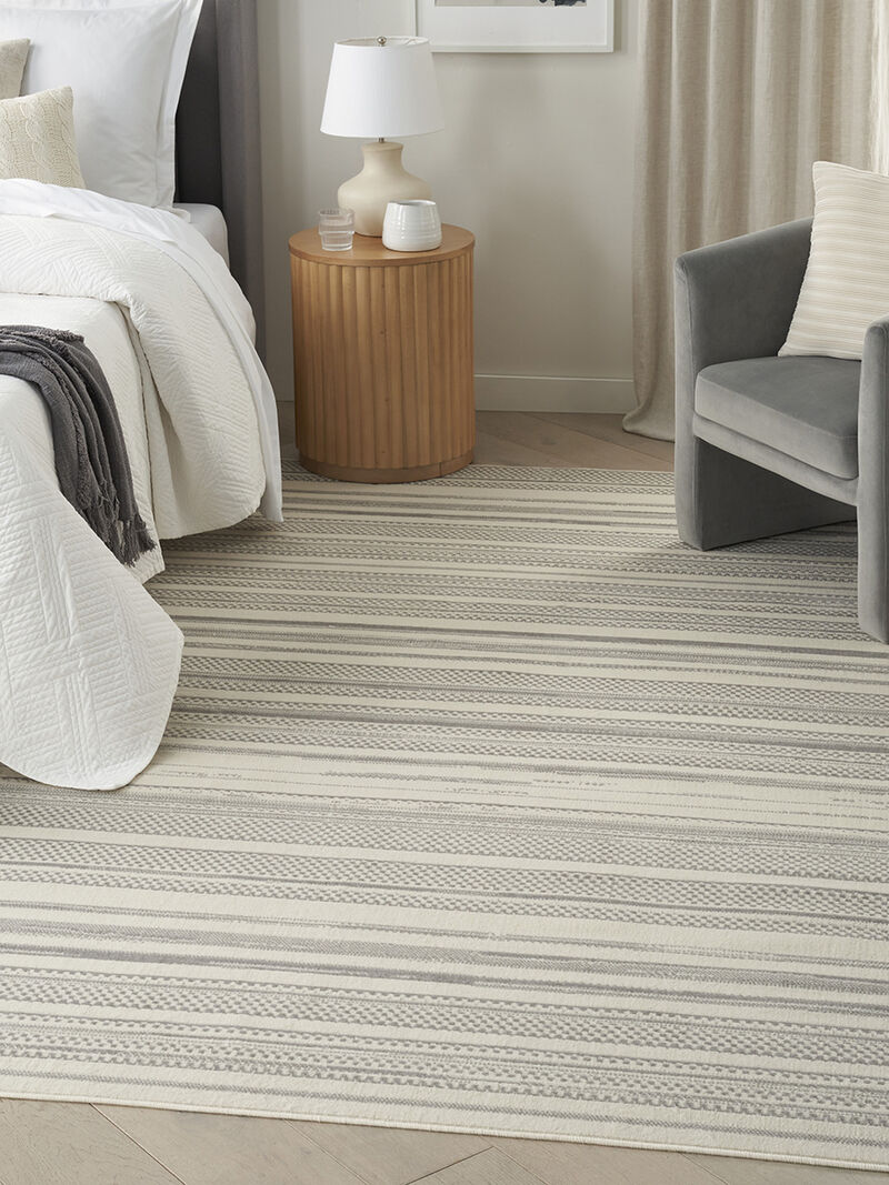 Grafix GRF41 Ivory/Gray 7'10" x 9'10" Rug