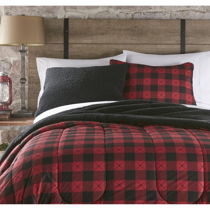 Micro Flannel Reverse to Sherpa Comforter Set
