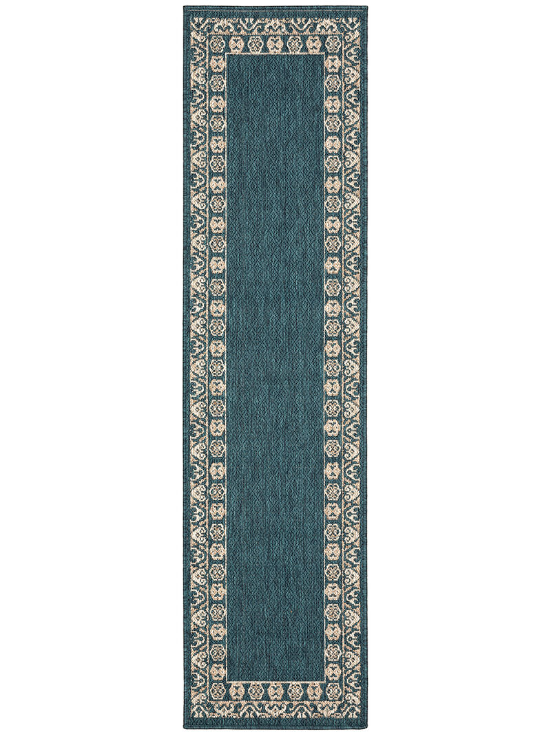 Latitude 1'10" x 7'6" Blue Rug image number 0