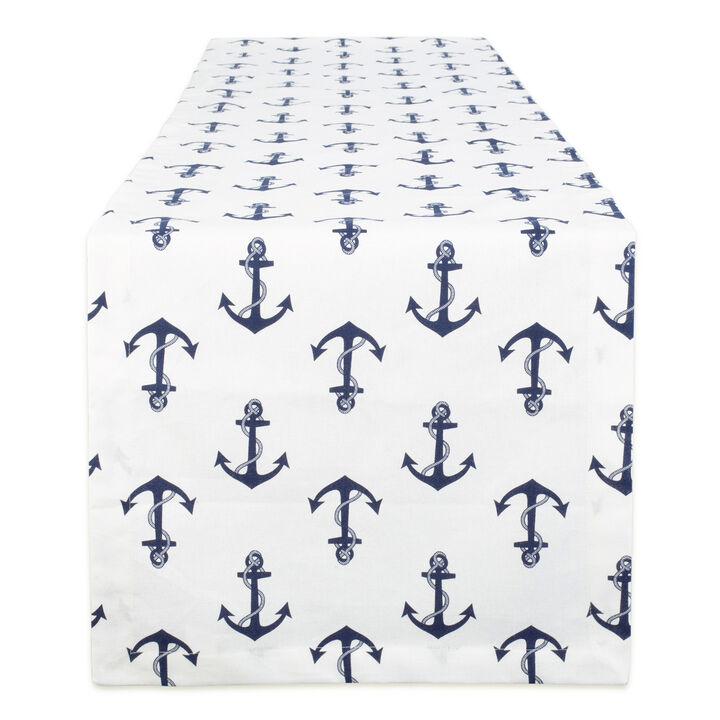 14" x 108" Table Runner with Anchors Away Design