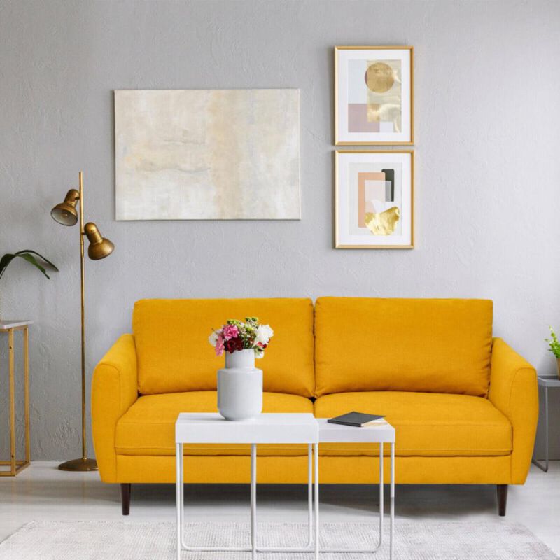 72" Small Fabric Loveseat Sofa Couch image number 3