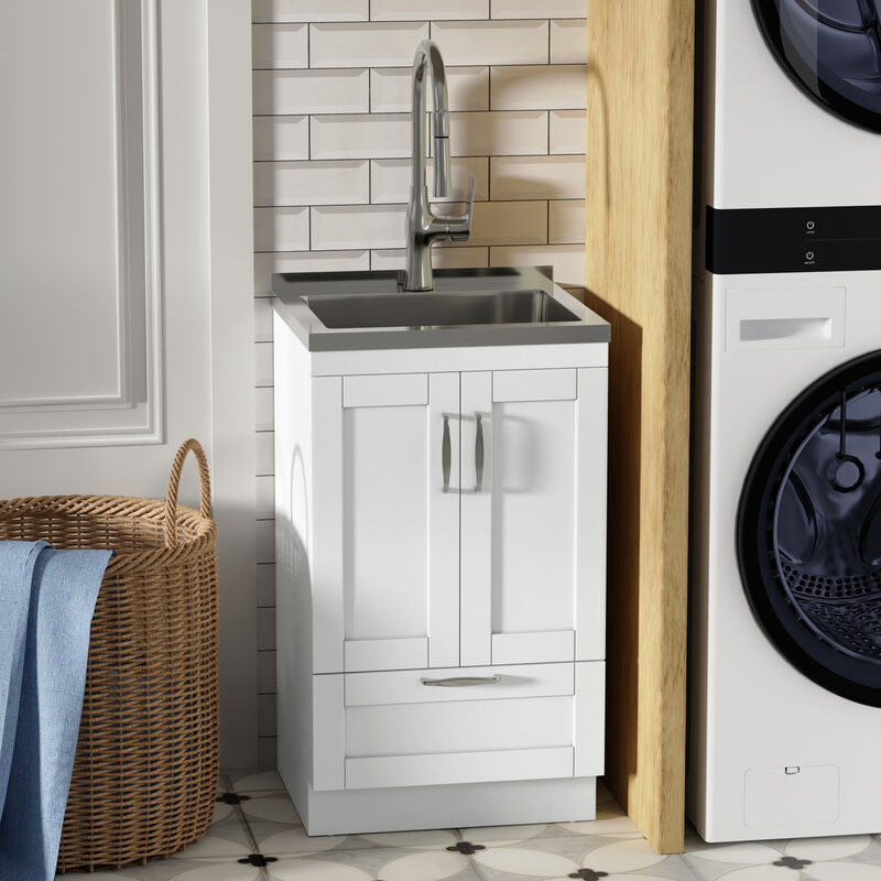 Reed All-In-One 20-inch Laundry Utility Sink and Cabinet