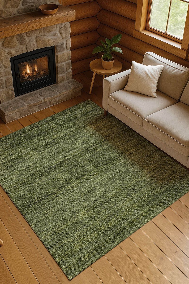Soft Essentials SE1 Olive 9' x 12' Rug image number 1
