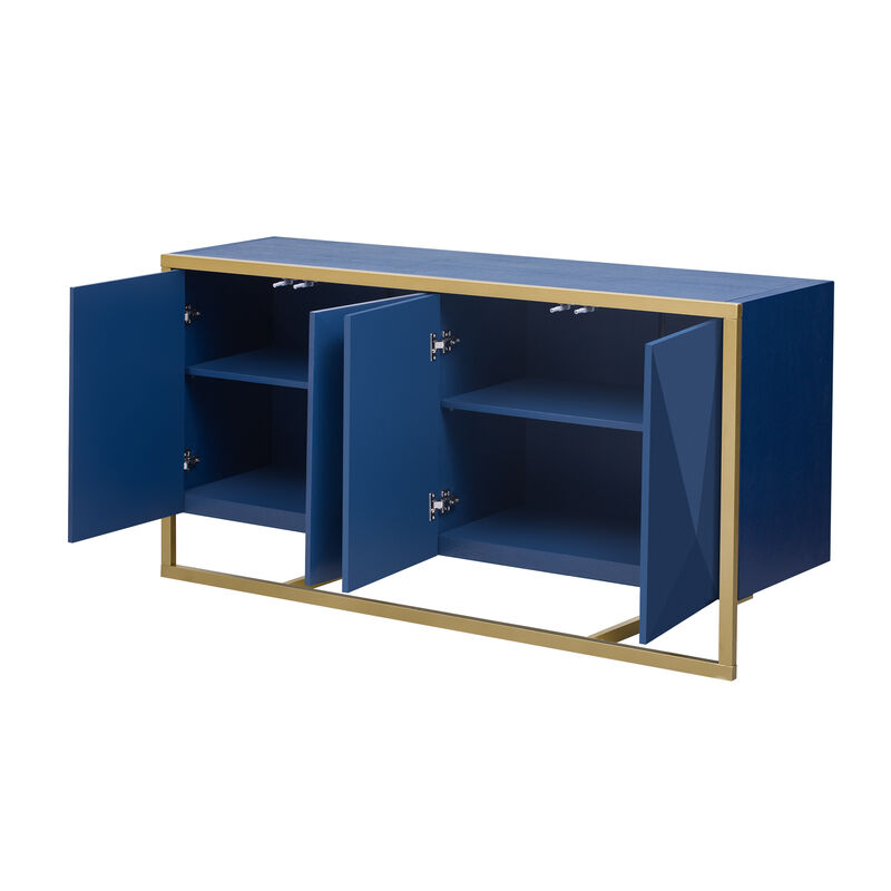 Merax Modern Sideboard Cabinet with Metal Legs