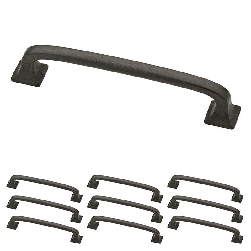 Franklin Brass Lombard (10-Pack) Cabinet Handles 4"" Soft Iron Cabinet Pulls Handles for Cabinets and Drawers Cabinet Hardware D