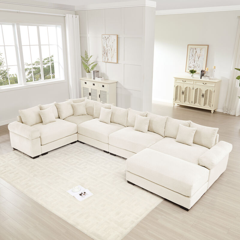 Meksik Oversized Cloud U‑Shape Modular Sectional Sofa image number 1