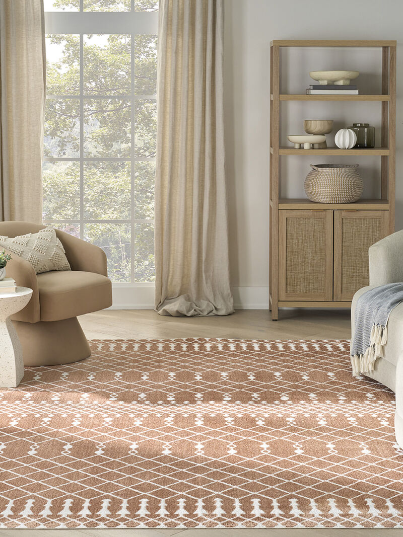 Astra Machine Washable ASW10 Copper 5'3" x 7' Rug