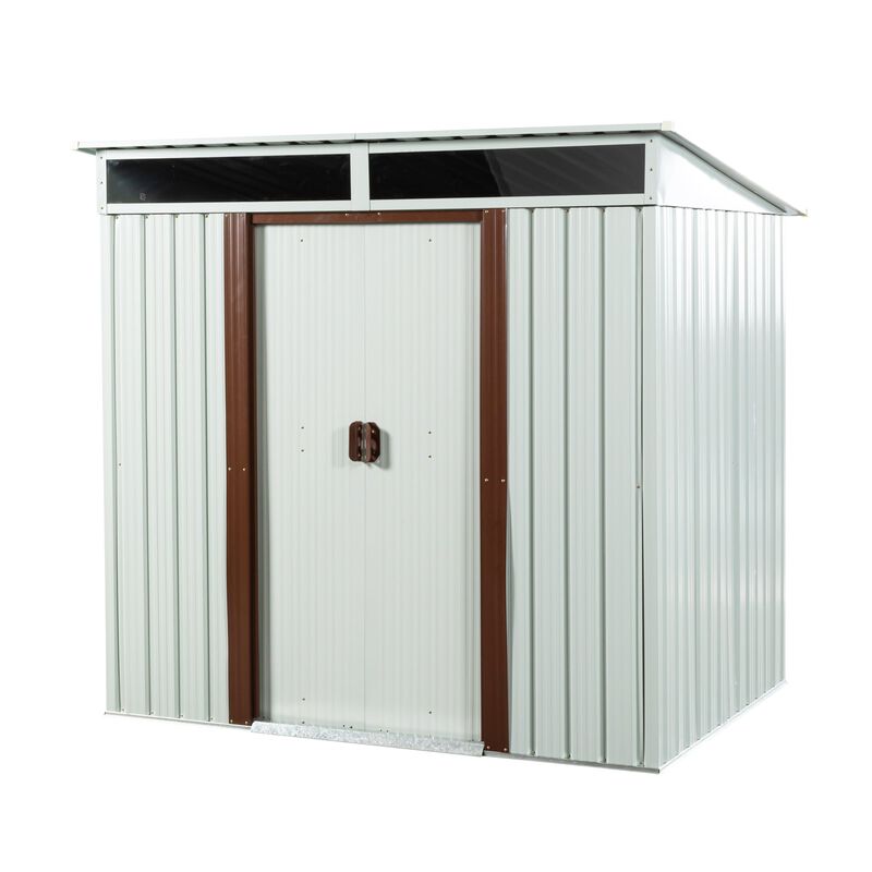 MONDAWE 6 ft. W x 5 ft. D Metal Outdoor Storage Shed, Tool Room with Base Vent 30 sq. ft. for Backyard