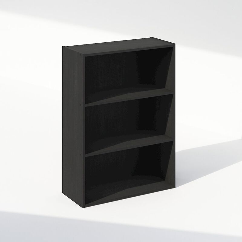 Simple Open Shelf, Bookcases, 3-Tier, Americano