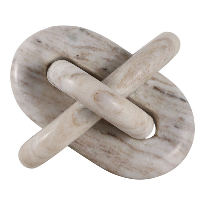 6" Marble Knot, Beige