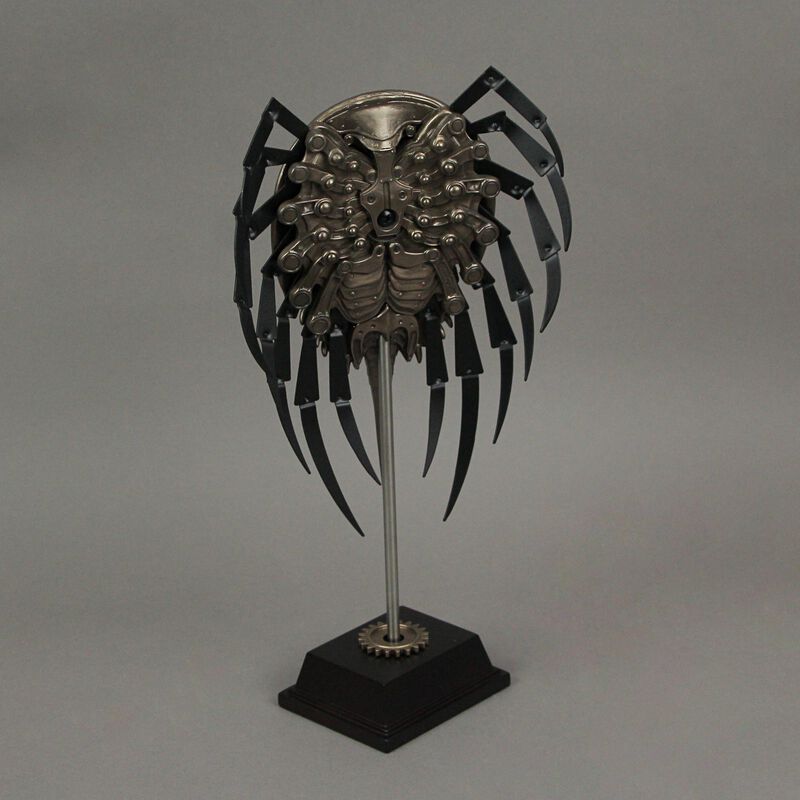 12 Inch Bronze Resin Steampunk Horseshoe Crab Sculpture Decorative Home Decor image number 2