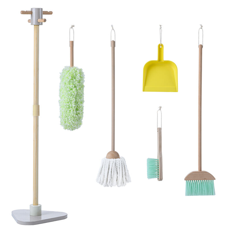 Little Helper 6-Piece Household Cleaning Set with Organizing Stand image number 2