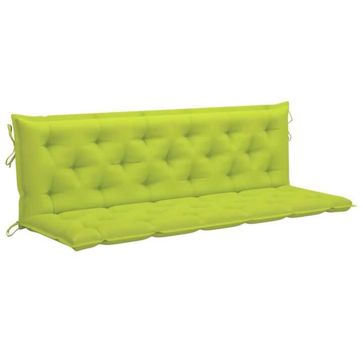 vidaXL Cushion for Swing Chair Bright Green 70.9" Fabric