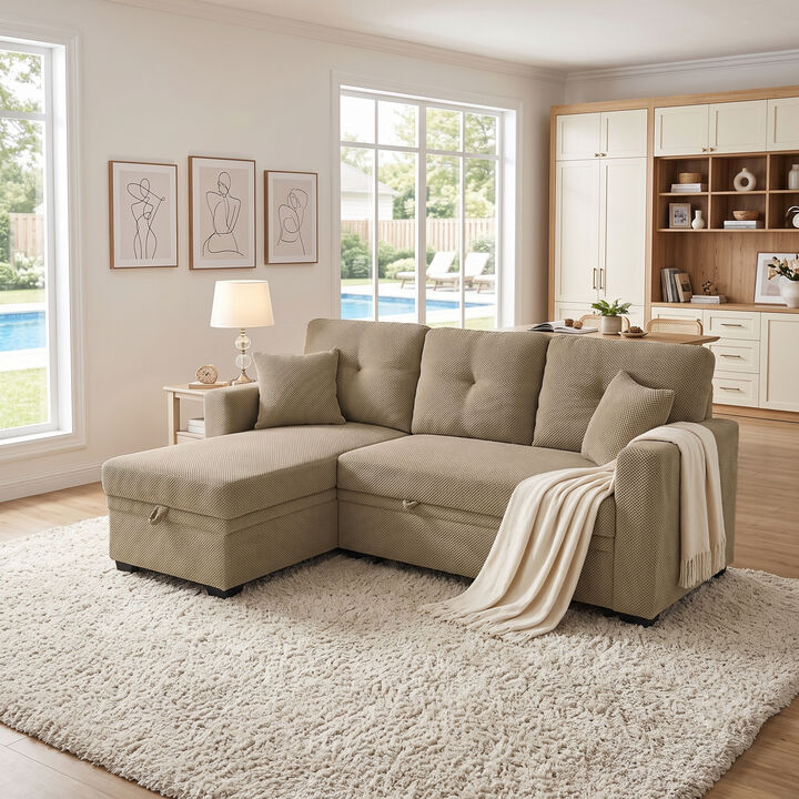 Ludfob Storage Sleeper Sofa