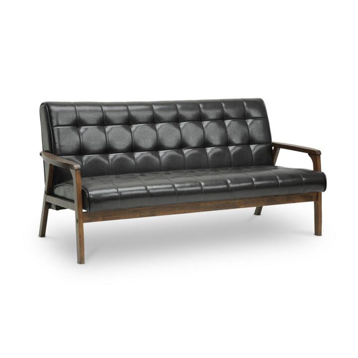 Baxton Studio Mid-Century Masterpieces Sofa-Brown