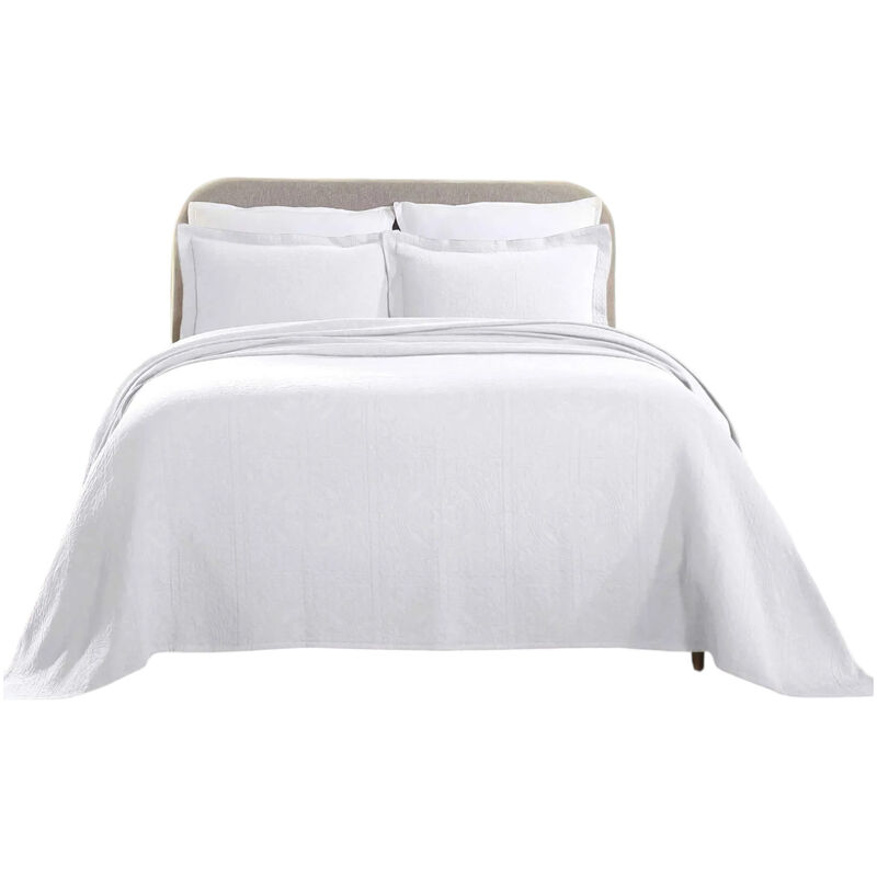 Lightweight Cotton Matelasse Bedspread and Shams Set for Bedroom image number 2