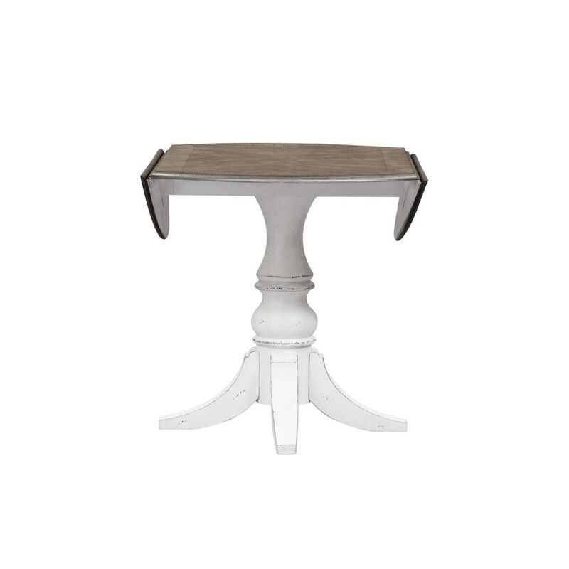 Liberty Furniture Magnolia Manor Drop Leaf Table in Antique White image number 5