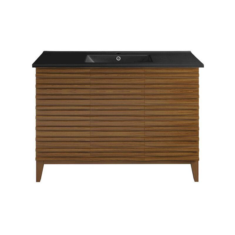 Cascade 48 in. Bathroom Vanity with 3-Hole Ceramic Sink Top image number 0